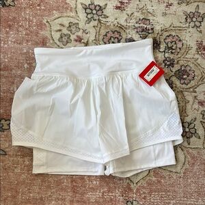 SPANX White Athletic Shorts